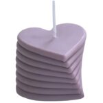 Molde de silicona vela corazón en espiral