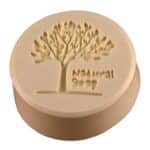 Molde de silicona jabón redondo árbol Natural Soap