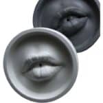 Molde de silicona porta incienso redondo con labios