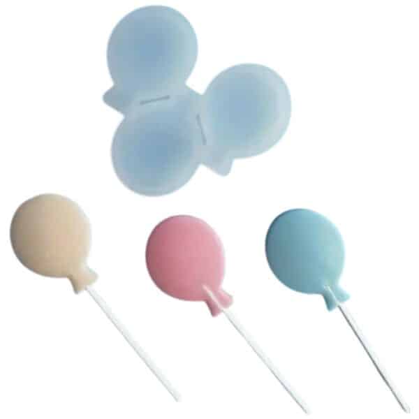 molde de silicona en forma de globos