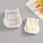 Molde de silicona búho de ojos grandes para velas