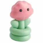 Molde de silicona flor kawaii con carita feliz para velas