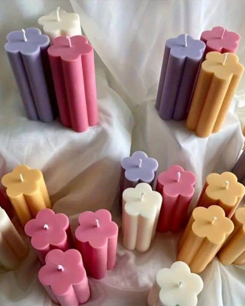 Moldes de silicona y acrílico para velas y manualidades