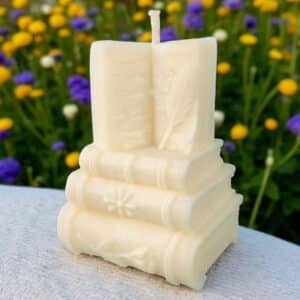 Molde de silicona libros para velas