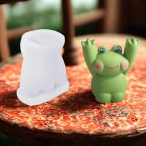Molde de silicona rana para velas