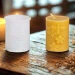 Molde de silicona velón con abeja, panal y flores