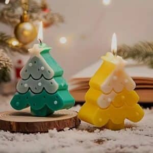 molde de silicona árbol de navidad con estrella