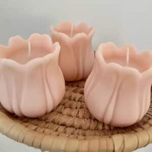 molde de silicona en forma de tulipán