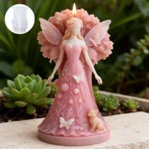 Molde de Silicona Hada Encantada con Alas para Velas